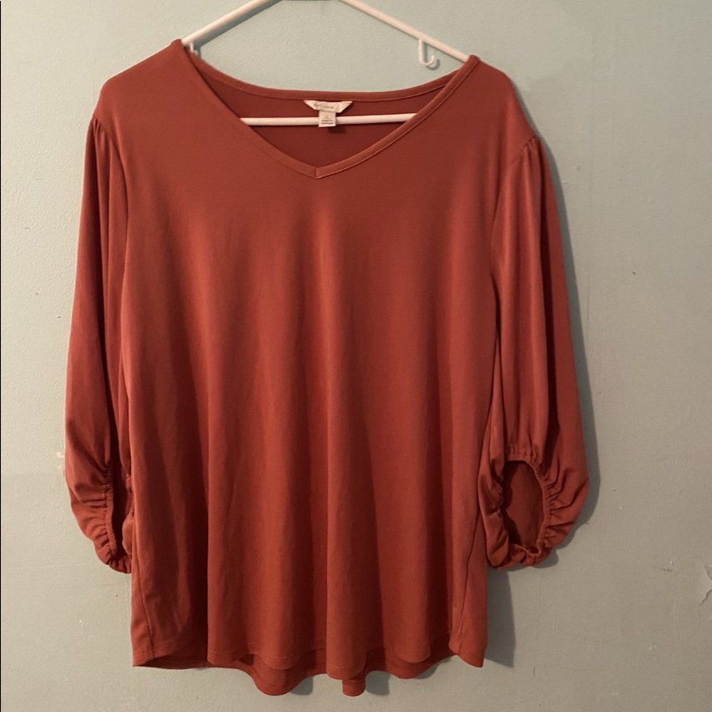 Burnt Orange Cato Top